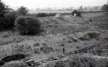 Clay mine and narrow gauge track, Prees branch, Sept 1960