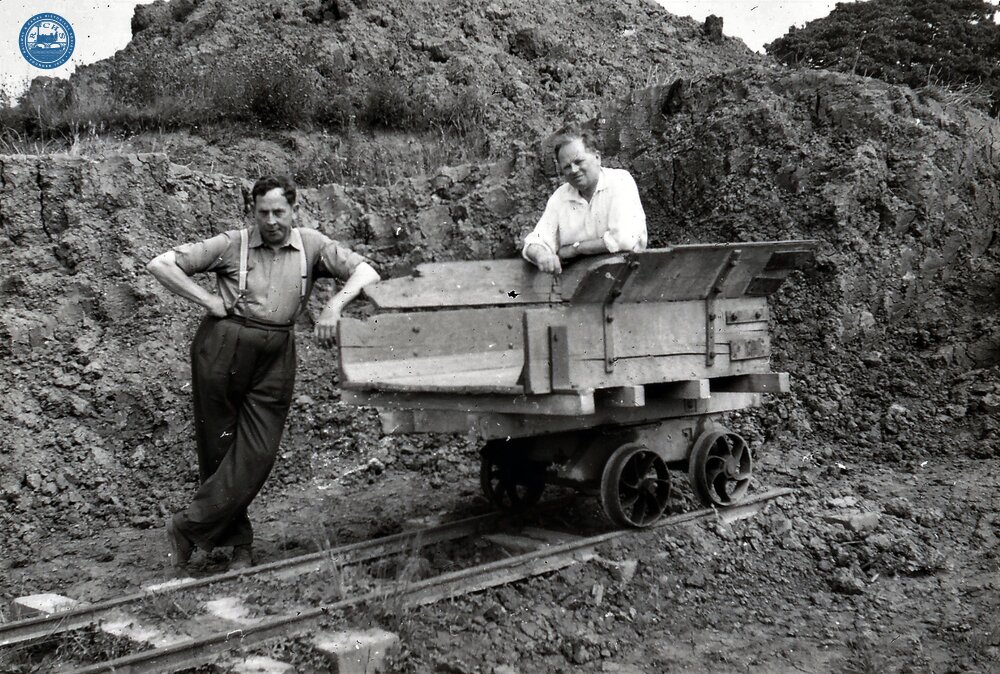 Clay mine with narrow gauge track & wagon