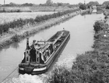 'Collingwood' leaving Cholmondeston Lock  (1959)