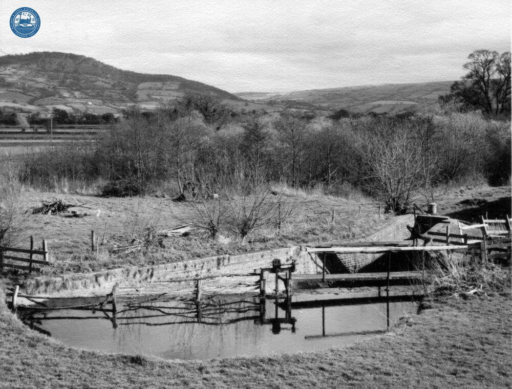 Wern - overflow weir providing water to the corn mill  (1961)