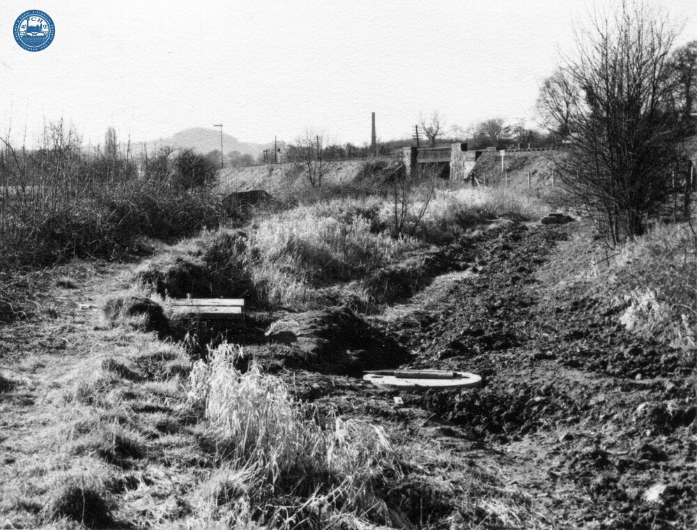 Pant - south-west towards site of railway bridge  (1961)