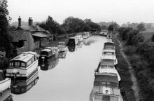 Norbury Junction looking down the Newport Branch. 10 June 1970