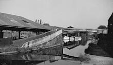 Turnover Bridge at Chester Boatyard. 1957