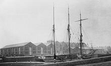 Tidal Basin at Ellesmere Port. Ca 1910