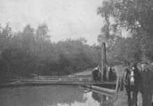 Building a dam at Fleet. 