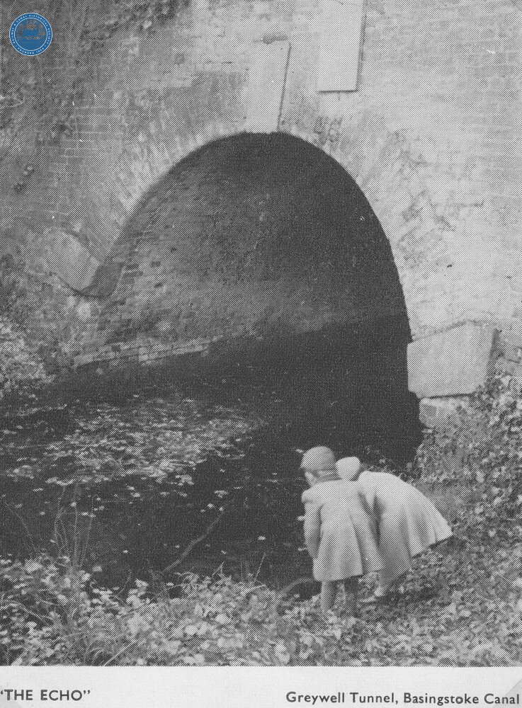 Eastern portal of Greywell Tunnel. ca 1955