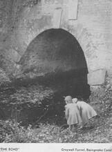 Eastern portal of Greywell Tunnel. ca 1955