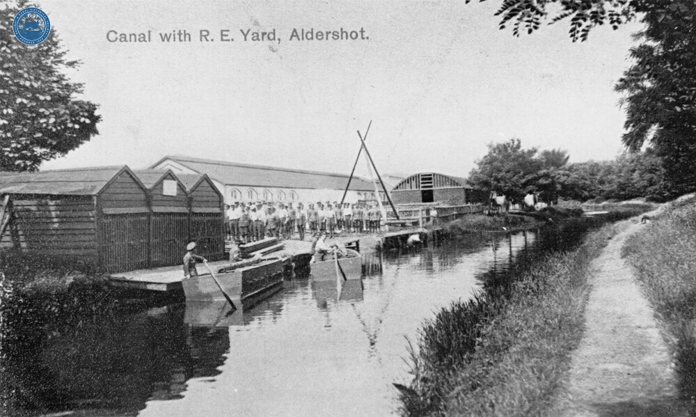Royal Engineers Yard, Aldershot. 1914