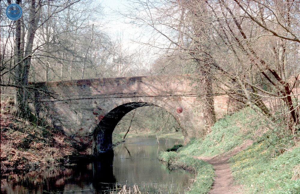 Bridge west of Dogmersfield. Circa April 1977