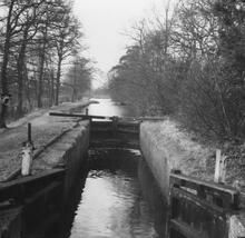 Sheerwater Lock. March 1955.