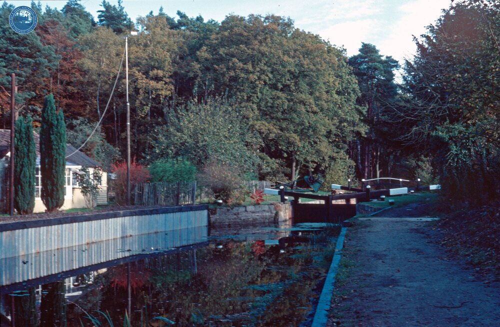 Lock No.28 and tail bridge. November 1984