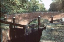 Lock 17 and Cowshot Bridge, Pirbright. November 1984