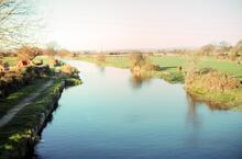 Looking north from Poyntz Bridge. 25.11.1989