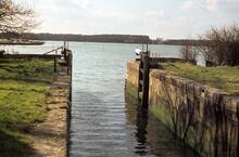 Salterns Lock. April 1980