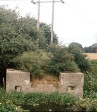 Remains of Selsey Tramroad Bridge. August 1972