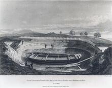 Eastern Rother. Vessel, dated to circa 1240, discovered under the bed of the river Rother near Maytham, Kent in 1822. 