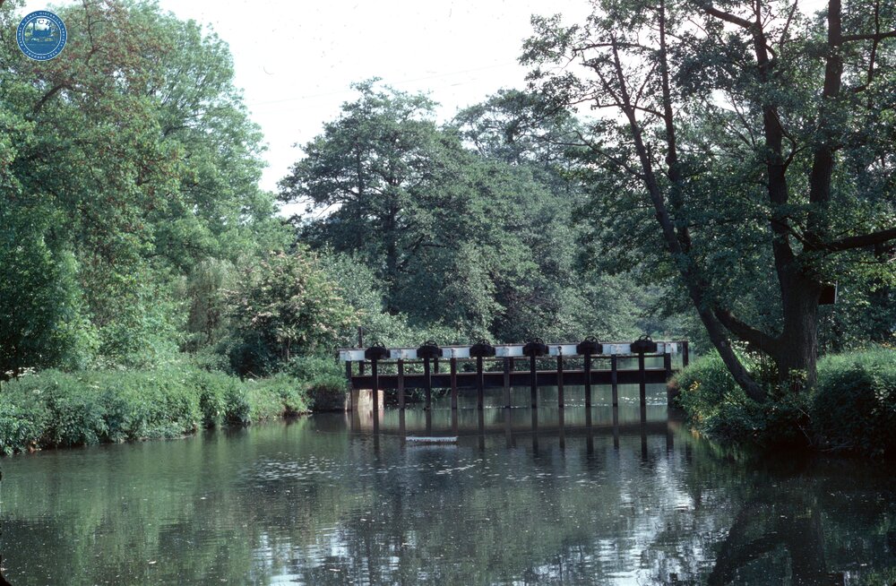 Wey navigation, weir, near Guildford