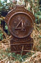 Monmouthshire Canal, 4 mile milepost
