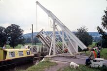 Brecon & Abergavenny Canal. Talybont-on-Usk. Electric Drawbridge. Probably 1975