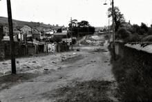 Glamorganshire Canal: Abercynon flight looking at remains of staircase locks 21 and 20.