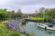 Lydney Harbour. Swing Bridge. 27 April 2024