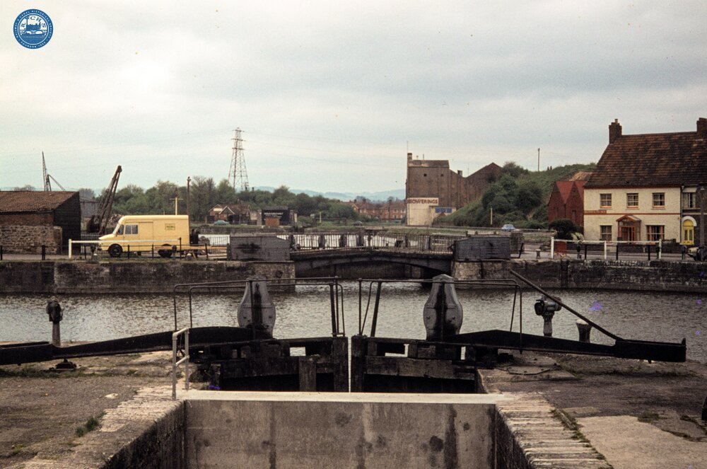Bridgwater Dock - tidal basin (1972)
