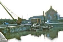 Bridgwater Dock - drag boat (1966)