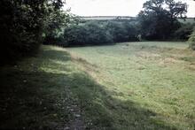 Dry canal bed near Bude. Canal House. Launceston Branch. 1977