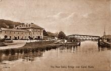 Bude. The New Swing Bridge over the Canal, and the Falcon Hotel