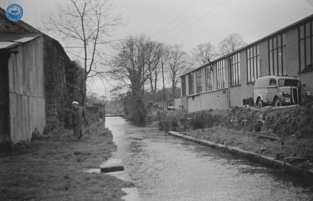 Section of stone lined waterway. 1961