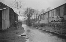 Section of stone lined waterway. 1961