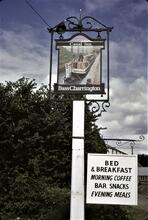 Canal Inn sign (Bass/Charrington) at Wrantage. 13/09/72