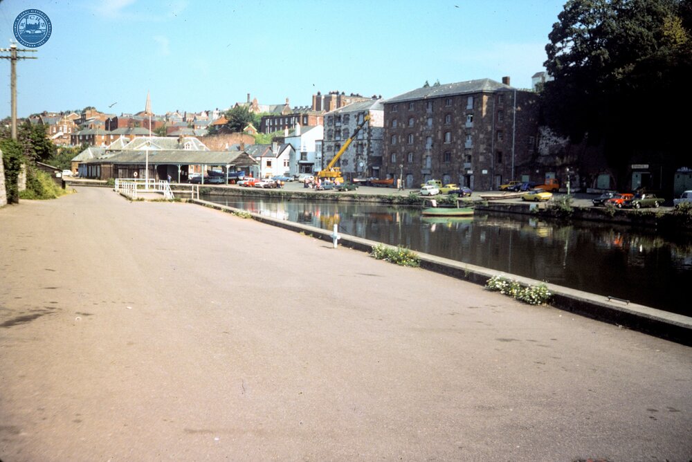 Exeter Canal. Basin & Warehouses. 1977