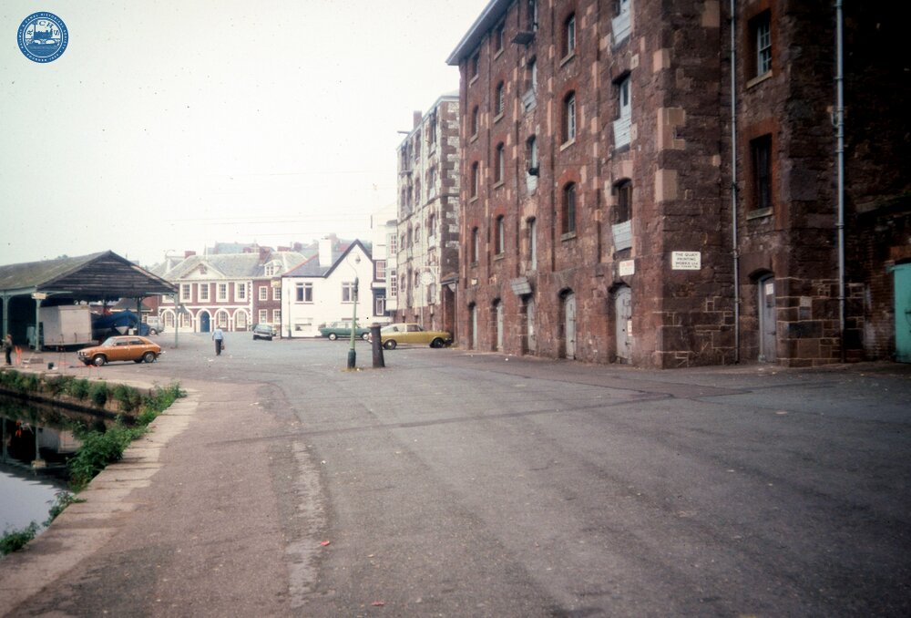 Exeter Canal. Quayside at Exeter Basin. 1978