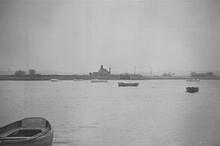 Topsham Lock from Topsham. March 1958. 