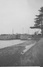Turf Lock from the breakwater. March 1958