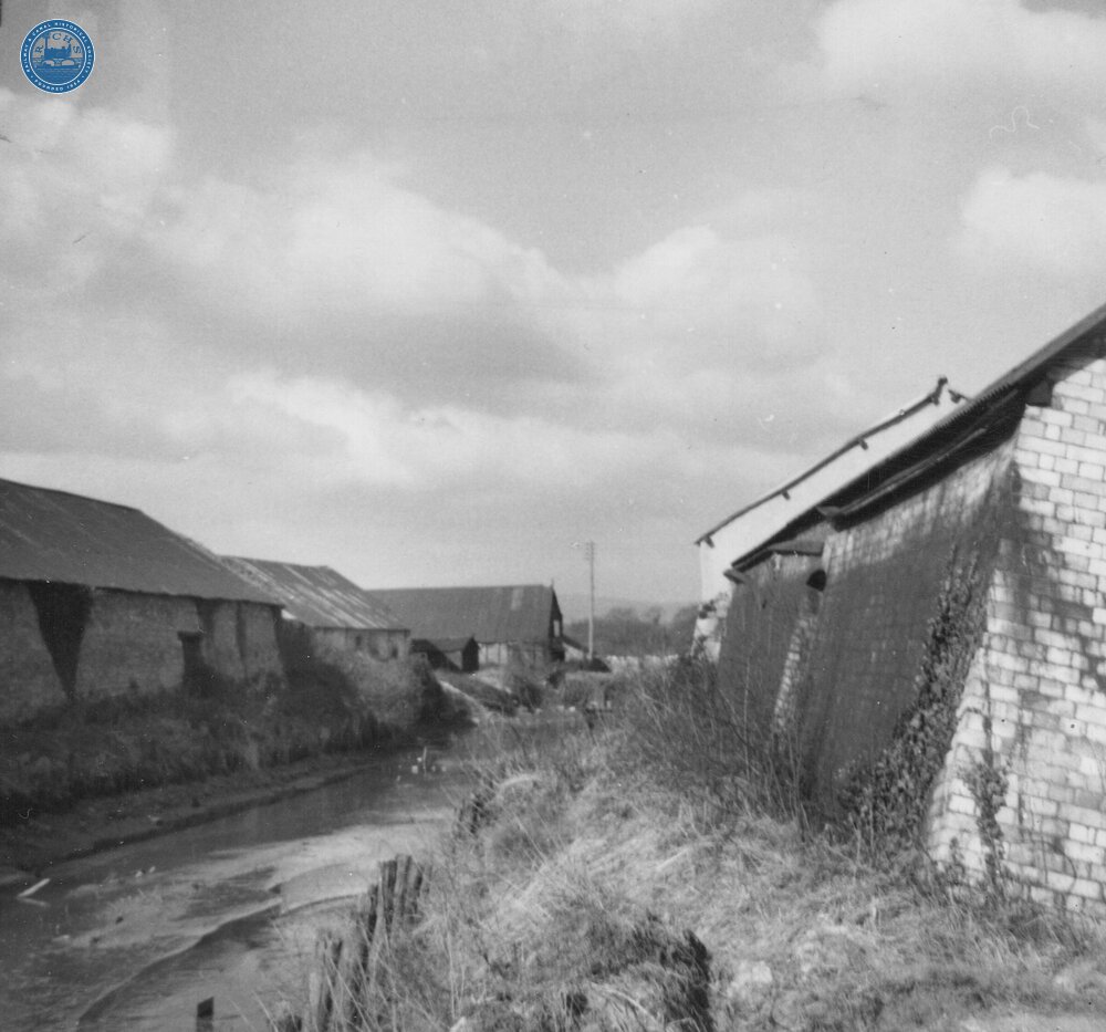 The head of the canal looking west. March 1955