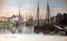 River Parrett. Briidgwater - West Quay (right) and East Quay (left) (c1901)