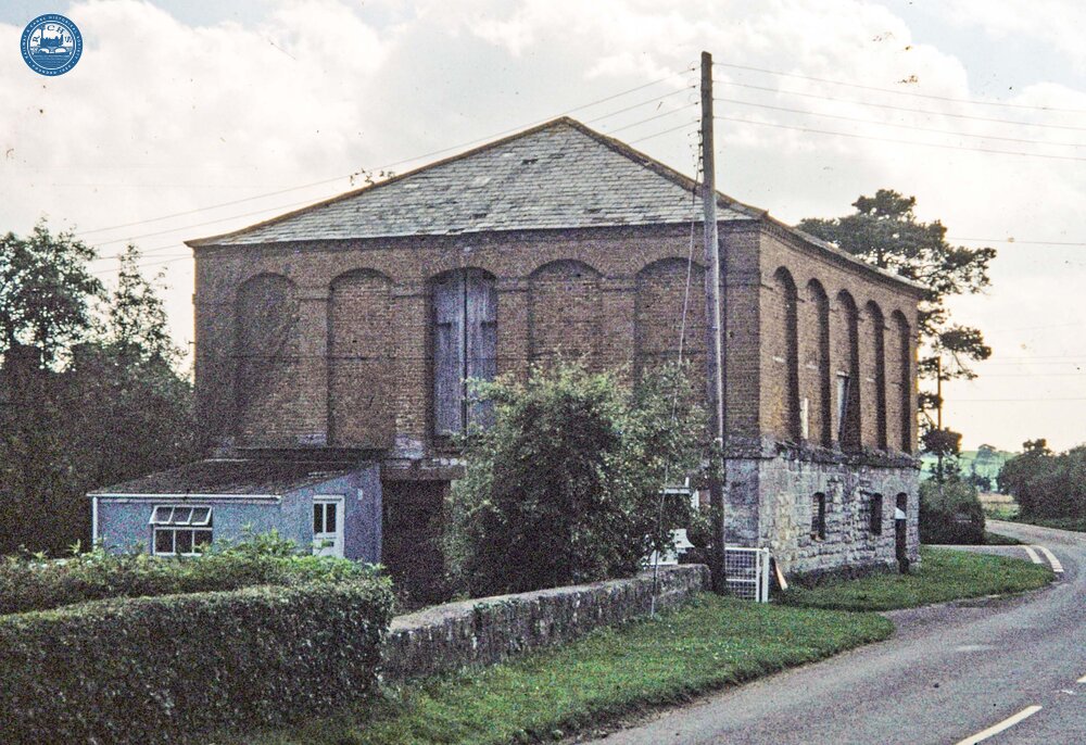 Westport Canal, Westport. Warehouse at entrance to wharf. November 1979