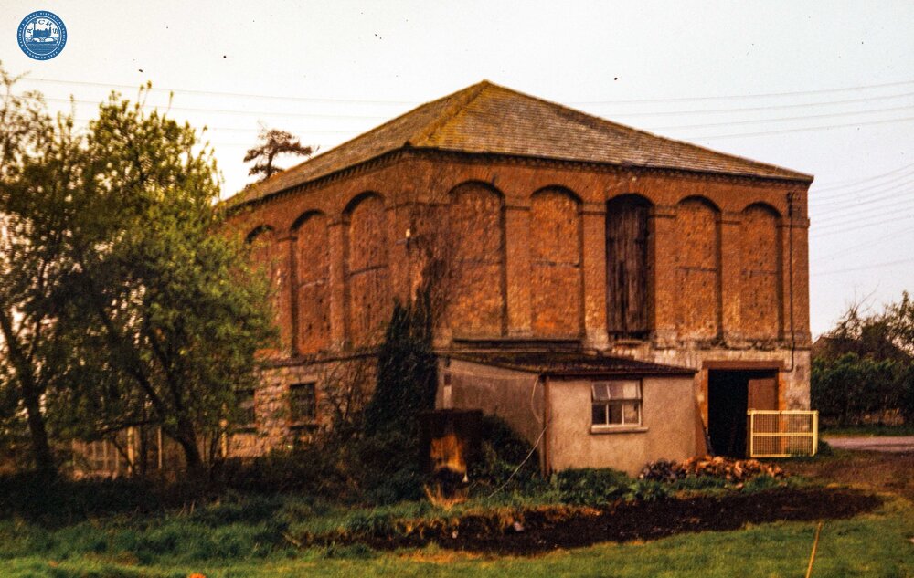 Westport Canal, Westport - warehouse at entrance to wharf (1979)