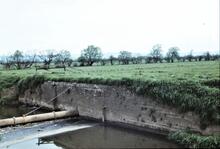 Glastonbury Canal. Ashcott. Abutments of the aqueduct