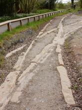 Stover Canal — Ventiford Basin: point (single slip) on Haytor Granite Tramroad.  (2017)