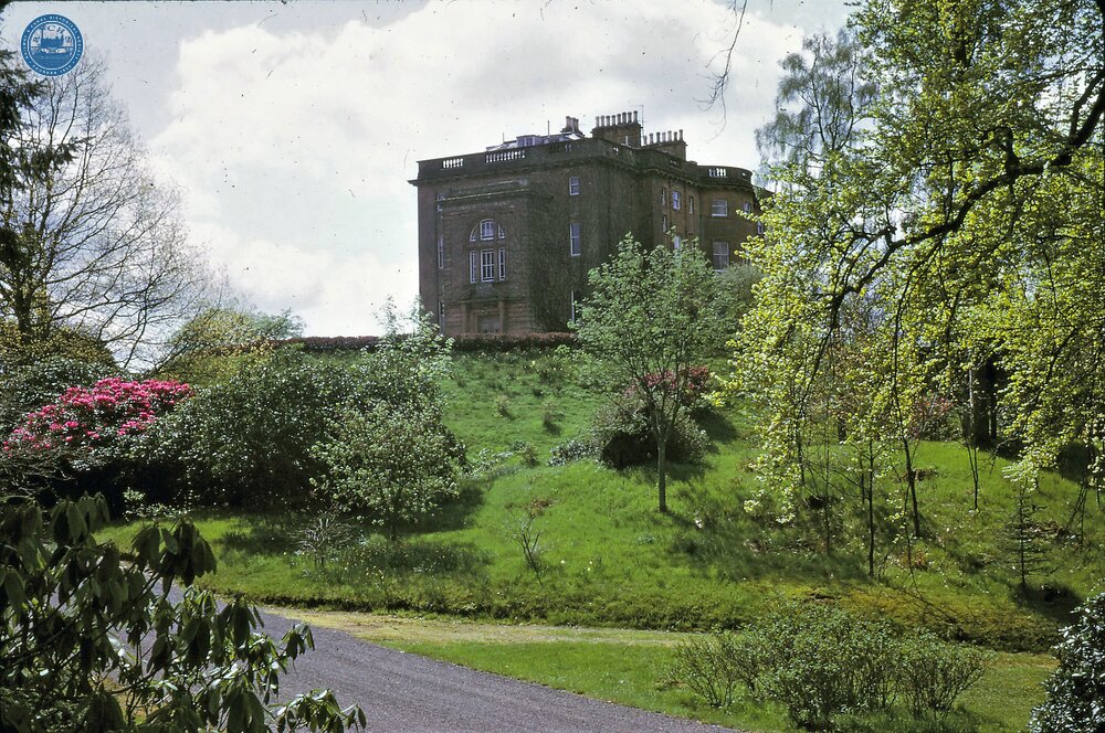 Dalswinton House, Dumfries, Patrick Miller took it over 1784 dated from 1250. May 1975