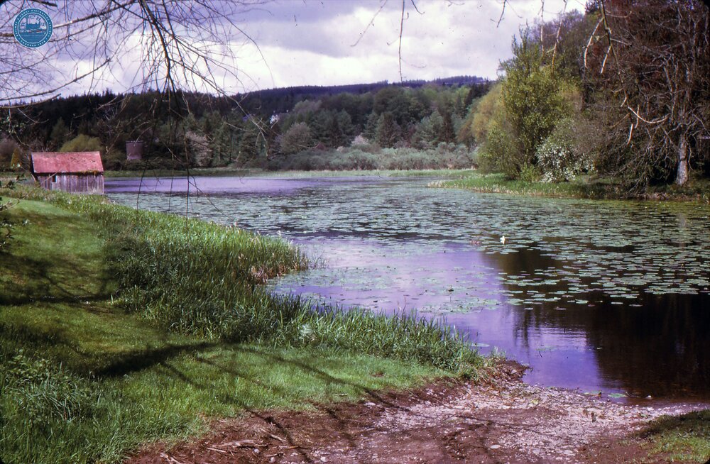  Dalswinton House, the loch where Miller and Symington  sailed first steam powered boat Oct 1788. May1975
