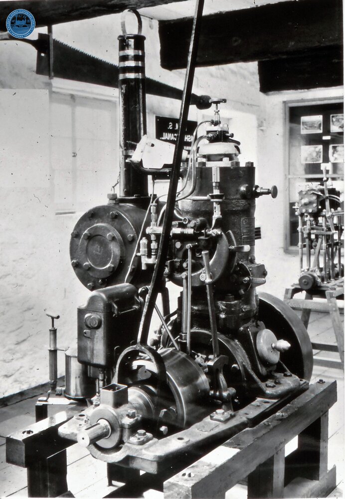 Stoke Bruerne Waterways Museum: Bolinder engine with steam engine from Little Sabrina (From Steam on Canals Sub-Collection) 