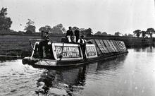 Fellows, Morton & Clayton steamer The King No 103 with crew(From Steam on Canals Sub-Collection)
