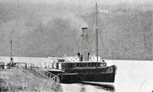 Paddle Steamer at pier
