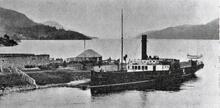 Paddle Steamer at pier