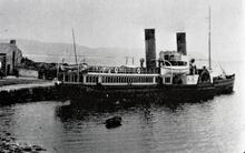 Paddle Steamer at pier