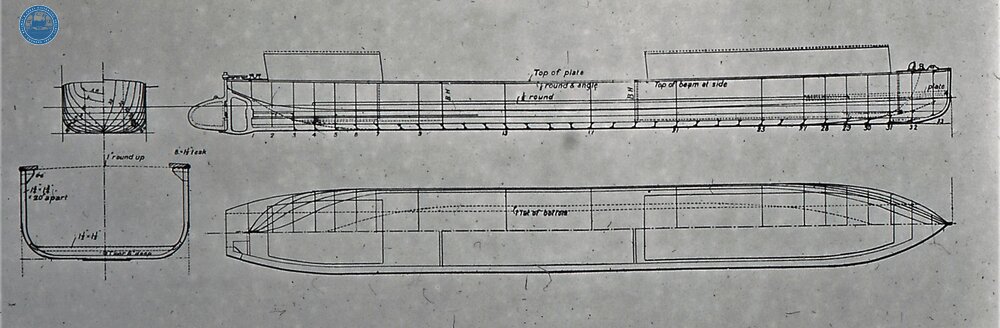 Plan of steam launch Dragonfly